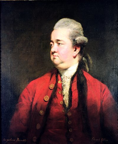 Portrait of Edward Gibbon (1737-94) by Joshua Reynolds